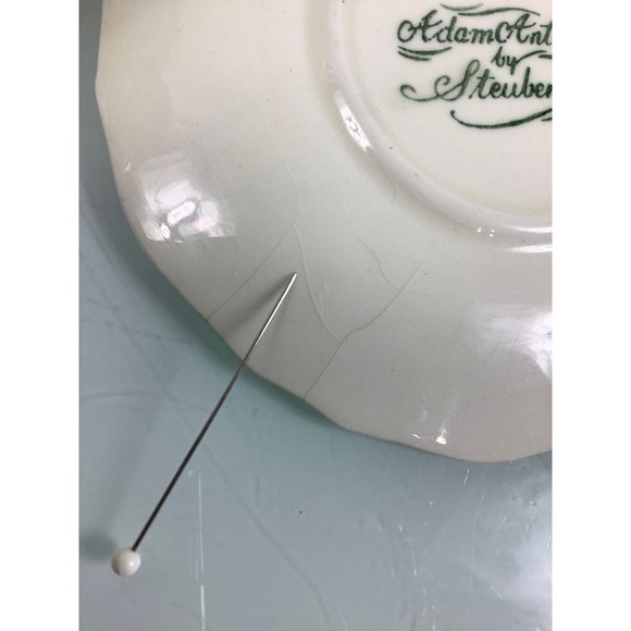 Vintage Steubenville Adam Antique Demitasse cup & saucer set of 4 - Picture 8 of 12